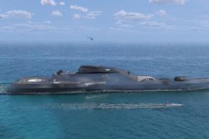 The Blue Shark ship at sea