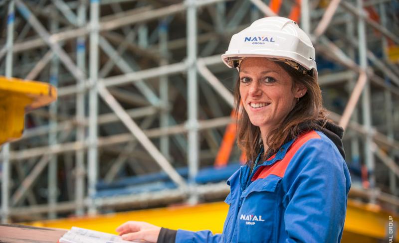 Camille, technicienne Naval Group