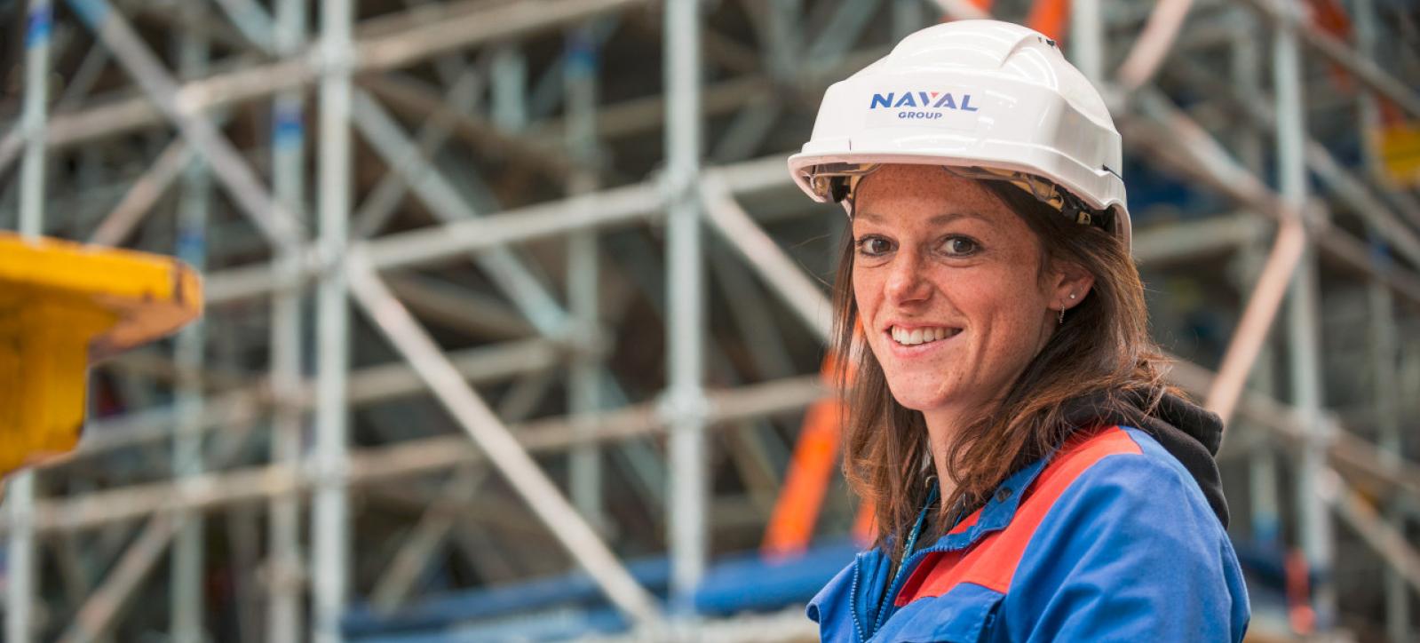 Camille, technicienne Naval Group