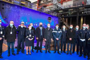 Cérémonie de mise sur cale de la première Frégate de Défense et d’Intervention