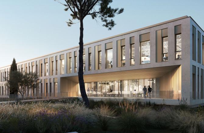 Vue extérieure du site