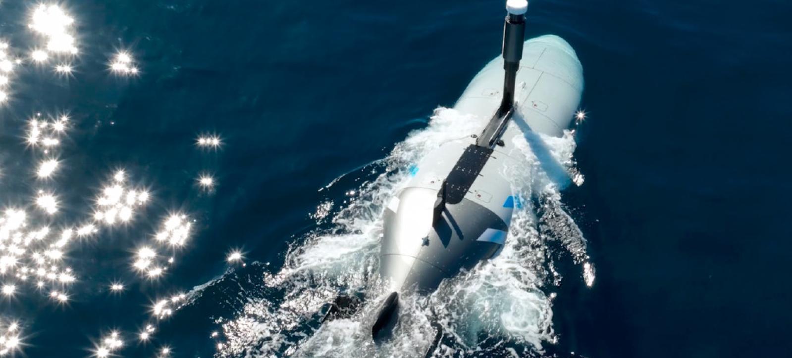 Le Démonstrateur XL UUV en mer