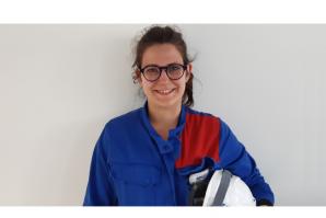 Pauline avec son casque